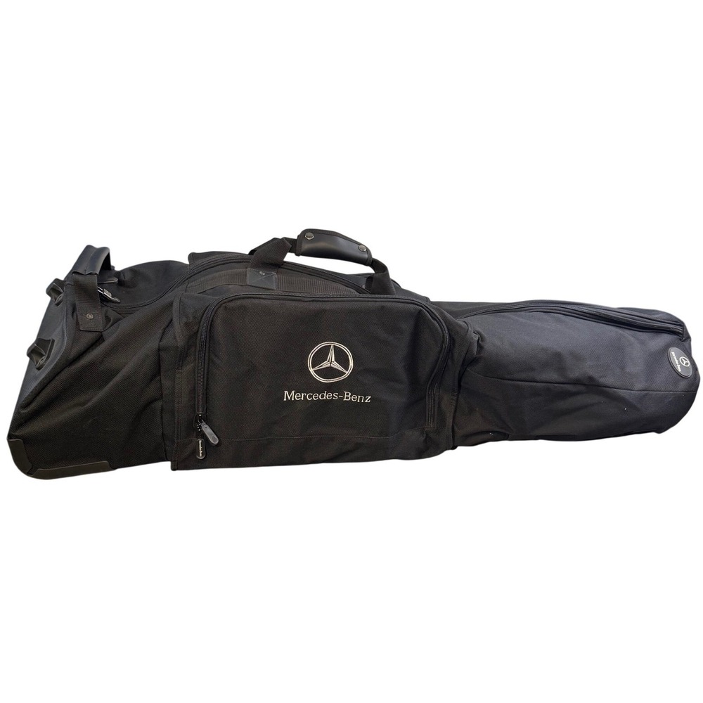 Mercedes-benz Benz Golf Travel Bag Rolling Padded Cover with lock and keys